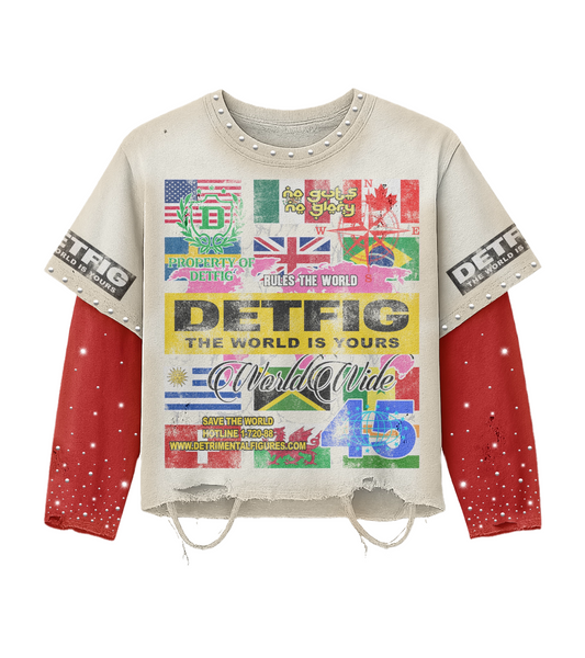 DETFIG “ THE WORLD IS YOURS “ LONG SLEEVE T-SHIRT