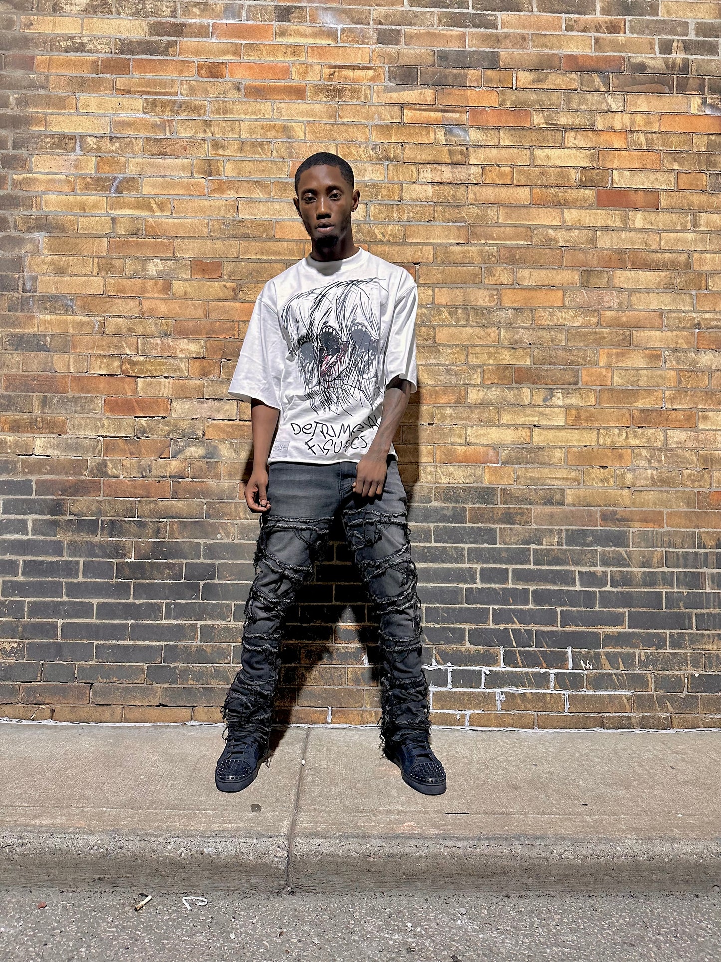 Detrimental Figures Oversized T-Shirt “ 3 Peat”